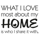 Wallsticker What I love most...2