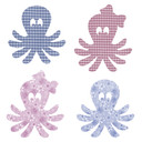 Sticker mural - Poulpe set + 4 crochets