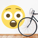 Muursticker Emoji Astonished Face