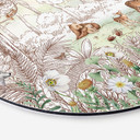 Tableau sur alu-Dibond rond Kikki Belle - Printemps des amis de la forêt