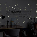 Sticker mural - All our dreams + étoiles fluorescentes