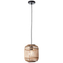 Pendelleuchte Willi, braun, 130 x 21,5 cm, Metall Pendellampe, dimmbar