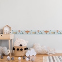 A.S. Création Lovely Kids Frise autocollante enfant - Bleu, Orange