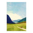 Textielposter Zomerwandeling bij het bergmeer - Rivers