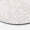 Billede Sarte akvarelblade - Soft Beige - Bloomery Decor - Rund – print på aluminium