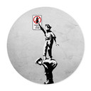 Plakat Banksy - Graffiti to przestępstwo - Okrągły