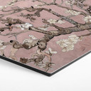 Hexagone - alu-Dibond van Gogh - Amandier en fleurs rose