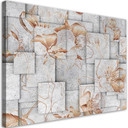 Canvasbillede, Liljer blomster 3D baggrund