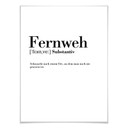 Poster Grammatik Fernweh