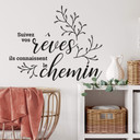 Sticker mural Suivez vos rêves ils connaissent le che