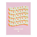 Spruch Poster Glücklich wegen dir