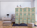 Japanischer Paravent, Raumteiler freistehend, Trennwand - Rich Pattern in Victorian Style