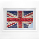 Folia ścienna Union Jack zapewniająca prywatność