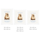 Poster Capybara mignon - Always be yourself