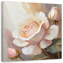 Canvasbillede, Håndmalet rose