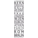 Sticker mural - Bordure Villes européennes