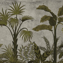 JungleConcret1 tapet i grågrøn - non-woven tapet Designwalls 2 - 2,55 x 3,5 m