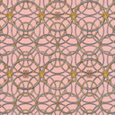 Versace fleecetapet La Scala del Palazzo geometrisk sølv, guld, pink