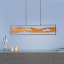 Pendelleuchte Elea, braun, 150 x 100 cm, Holz Pendellampe