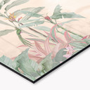 Stænkplade til køkken Tropisk idyl med kolibri abrikos - Bloomery Decor