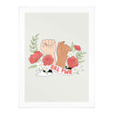 Plakat Girl Power Flowers Statement