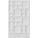 3D-tapet med rammemotiv hvid - non-woven tapet geometrisk - tapet i moderne stil