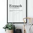 Poster Grammatik Fernweh