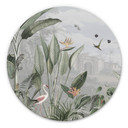 Tableau sur alu-Dibond rond Sir Edward - Botanique