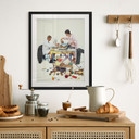 Fine Art Poster mit Passepartout - Kurt Ard - Hier brennt was an... (1960)