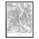 Plakat mapa miasta Kolonia