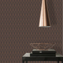 A.S. Création Fleecetapet, Pop Style Art Deco tapet Glittereffekt, Metallic, Sort