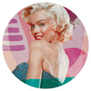 Naklejka na ścianę Demir - Marilyn powraca - Round