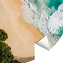 Fototapeta Colombo - widok plaży z góry - okrągła - tapeta flizelinowa/tapeta flizelinowa samoprzyle
