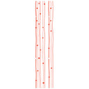 Sticker mural - Bordure petits pois