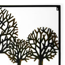 Metall-Bild Wald Metalldeko Bäume 3D - 103x58cm
