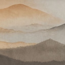 Papier Peint Photo Roerich Silence - Paysage Montagneux Chaud - Sir Edward x Grigory Gladarev