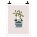 Plakat Frida Floral Studio - Botaniczna maszyna do pisania
