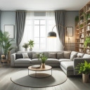 Pintura interior gris satinado mate I Salty Shrimp | crear un ambiente elegante y moderno | THE COLO