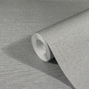 Non-woven tapet med let struktureret overflade i massivt sølv 