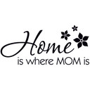 Wallsticker Home is where Mom is