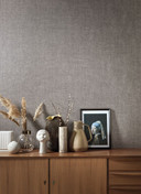Tekstureret tapet, non-woven Naturlig Opulens i rød, brun