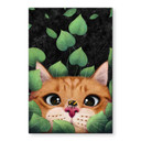 Wandbild Süße Katze im Busch - Korenkova - Alu-Dibond