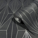 Vliestapete Grafisch Modern in Schwarz 