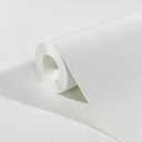 Non-woven tapet med et let tekstil-look i ensfarvet hvid struktur 