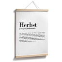 Typografie Poster - Grammatik - Herbst