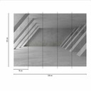 GreyHall betongtapet i gråsvart - Fototapet i non-woven Designwalls 2 - 2,55 x 3,5 m
