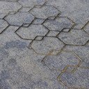 Livingwalls tapeta włókninowa New Walls Urban Grace tapeta geometryczna niebieska, szara, metaliczna