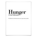 Poster Grammatik - Hunger