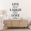 Sticker mural - Live - Laugh - Love