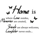 Wallsticker -  Home is where love resides